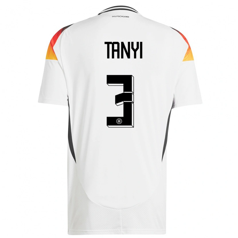 Danxen Dames Duitsland Paul Tanyi #3 Wit Thuisshirt Thuistenue 24-26 T-Shirt