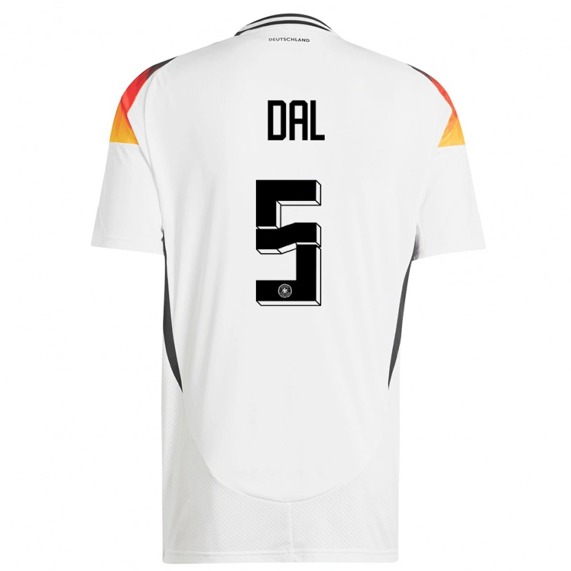Danxen Dames Duitsland Maxim Dal #5 Wit Thuisshirt Thuistenue 24-26 T-Shirt