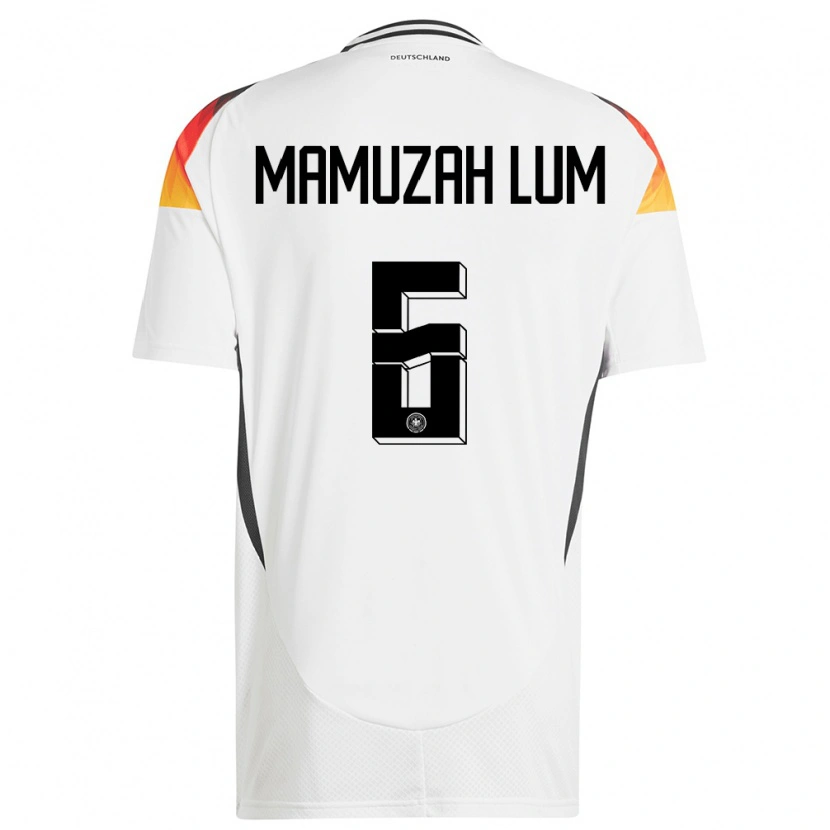 Danxen Dames Duitsland Boris Mamuzah Lum #6 Wit Thuisshirt Thuistenue 24-26 T-Shirt