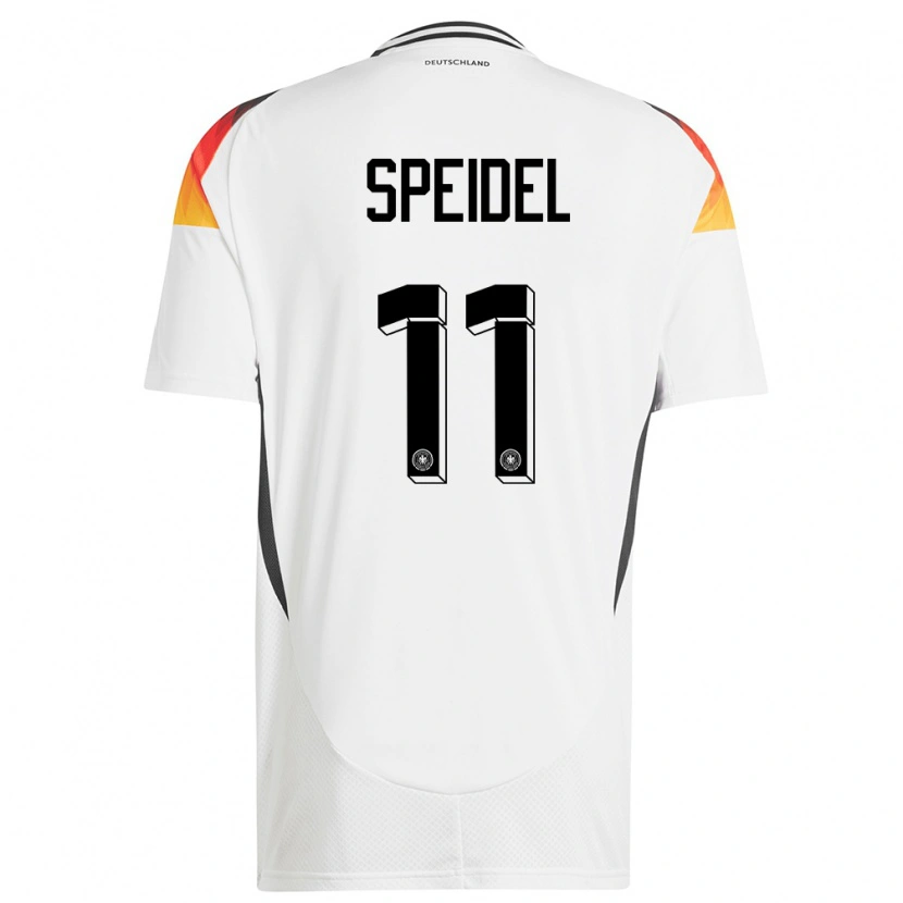 Danxen Dames Duitsland Kian Speidel #11 Wit Thuisshirt Thuistenue 24-26 T-Shirt