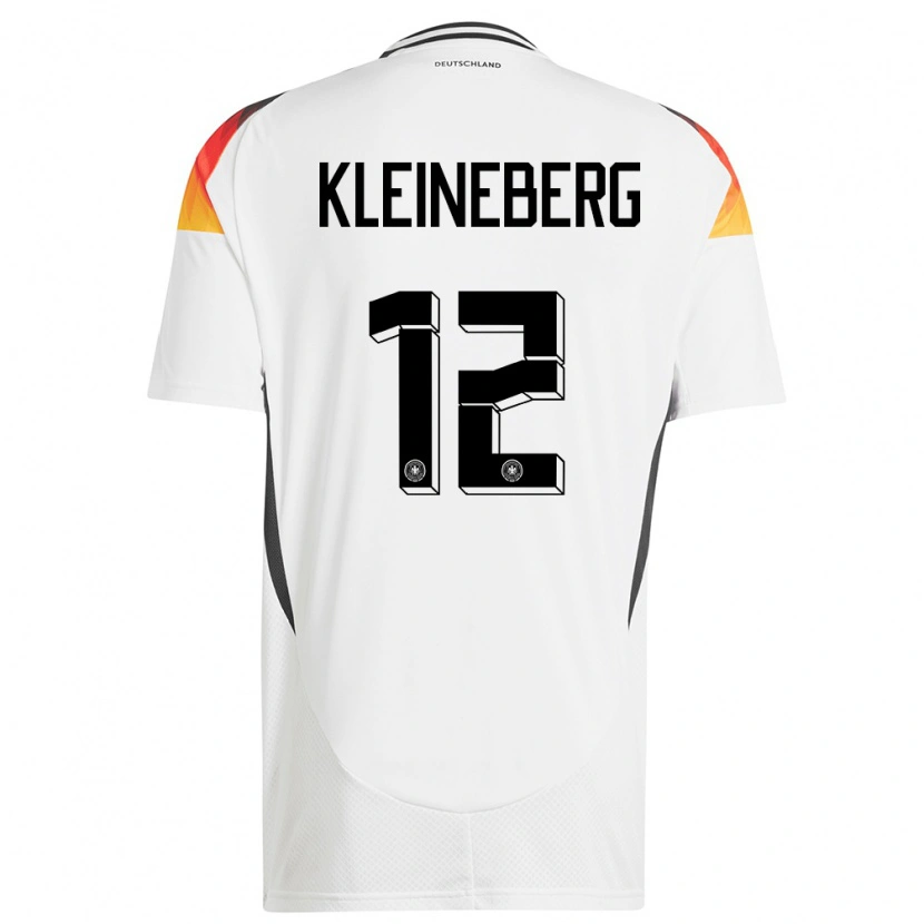 Danxen Dames Duitsland Philip Kleineberg #12 Wit Thuisshirt Thuistenue 24-26 T-Shirt