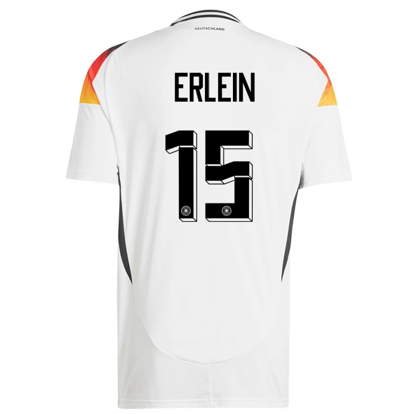 Danxen Dames Duitsland Luca Erlein #15 Wit Thuisshirt Thuistenue 24-26 T-Shirt