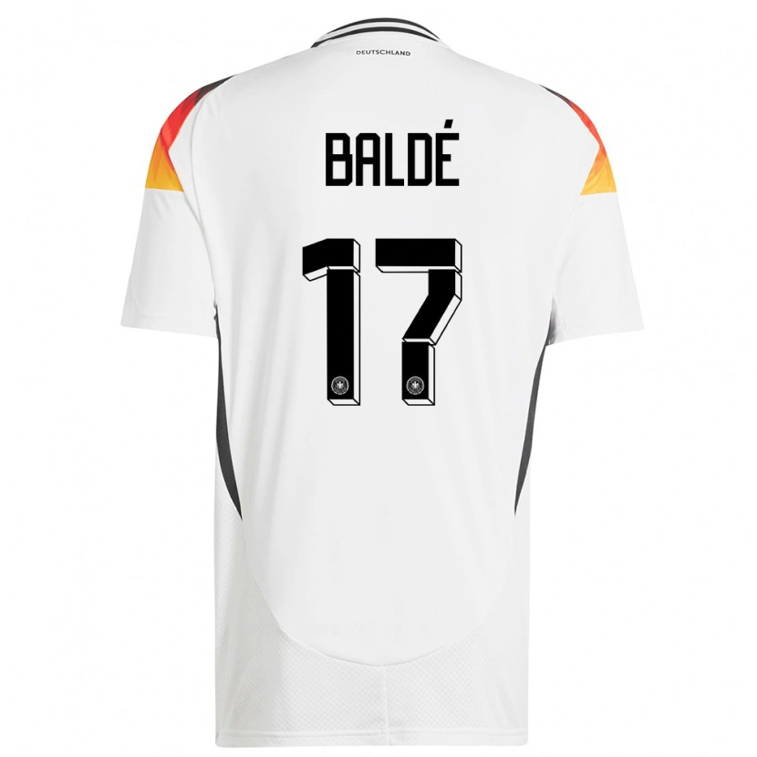 Danxen Dames Duitsland Fabio Baldé #17 Wit Thuisshirt Thuistenue 24-26 T-Shirt