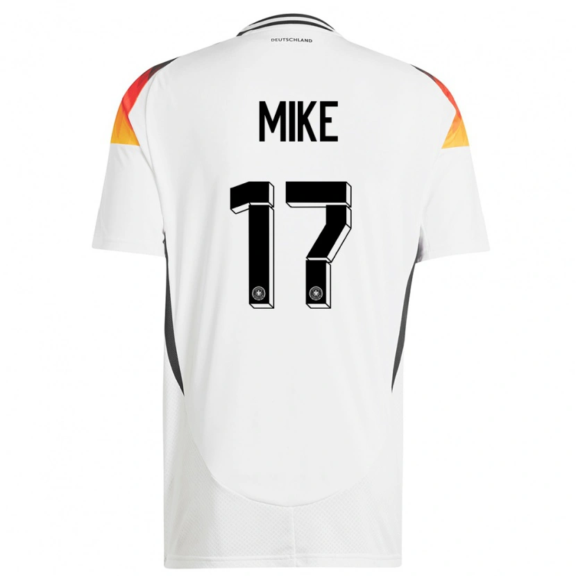 Danxen Dames Duitsland Wisdom Mike #17 Wit Thuisshirt Thuistenue 24-26 T-Shirt