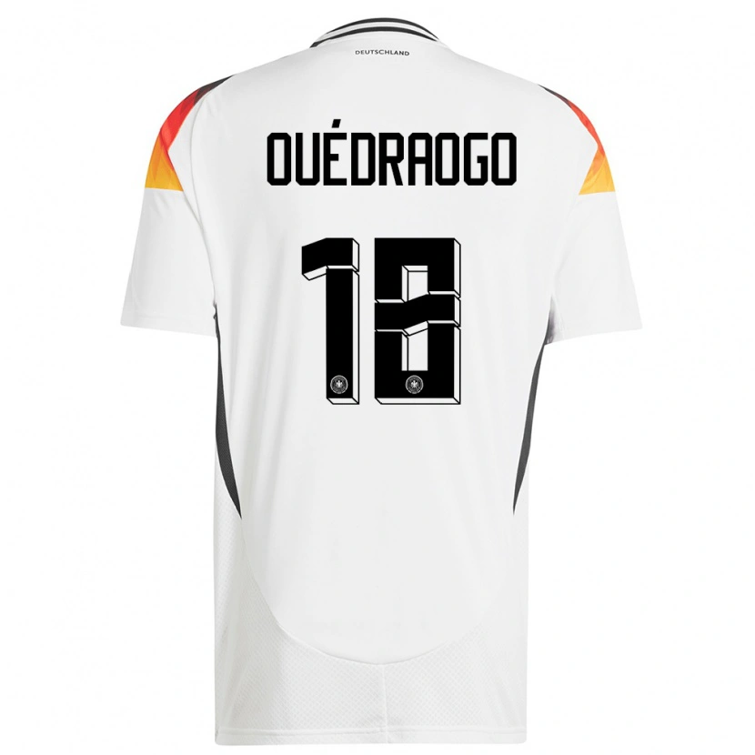 Danxen Dames Duitsland Assan Ouédraogo #18 Wit Thuisshirt Thuistenue 24-26 T-Shirt