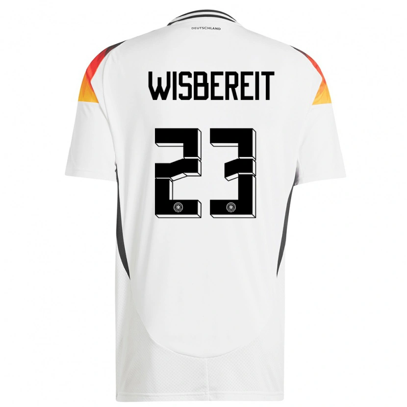 Danxen Dames Duitsland Tom Wisbereit #23 Wit Thuisshirt Thuistenue 24-26 T-Shirt