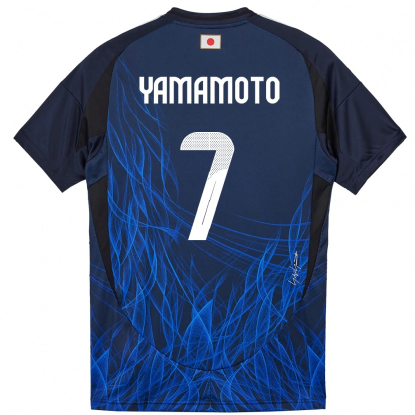Danxen Dames Japan Rihito Yamamoto #7 Donkerblauw Thuisshirt Thuistenue 24-26 T-Shirt
