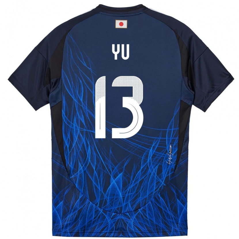 Danxen Dames Japan Yu Hirakawa #13 Donkerblauw Thuisshirt Thuistenue 24-26 T-Shirt