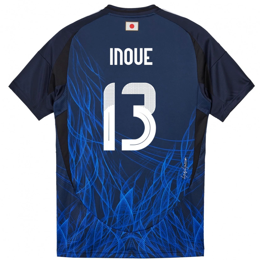 Danxen Dames Japan Aren Inoue #13 Donkerblauw Thuisshirt Thuistenue 24-26 T-Shirt