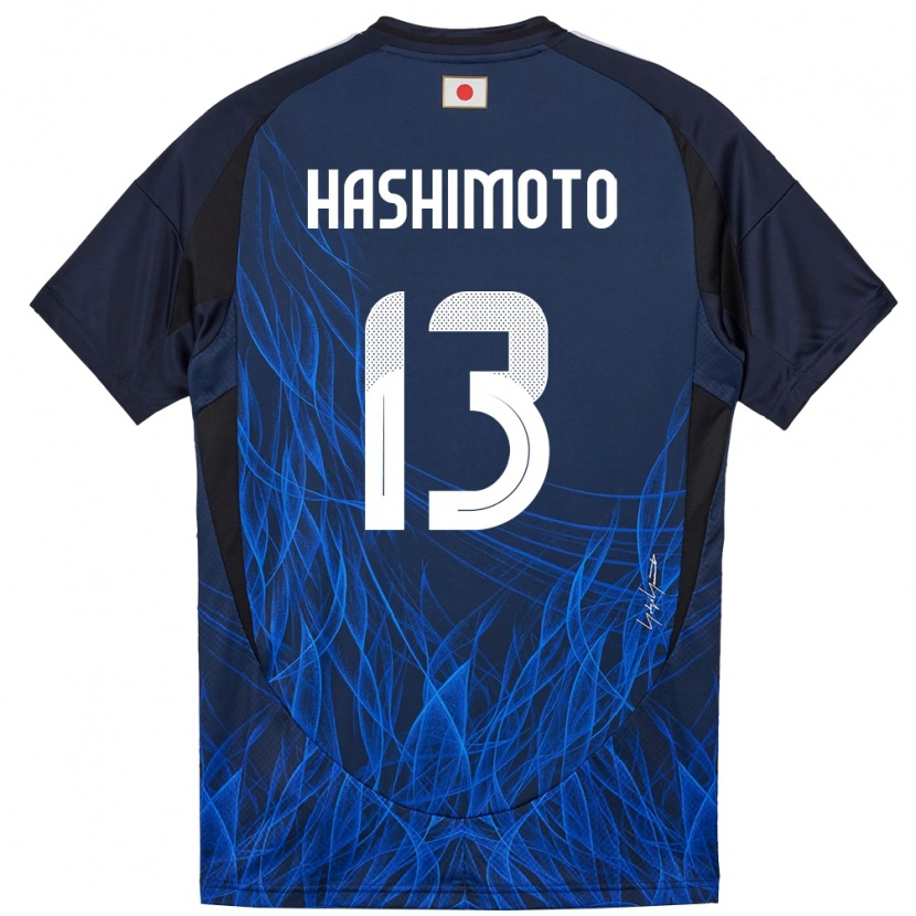Danxen Dames Japan Riku Hashimoto #13 Donkerblauw Thuisshirt Thuistenue 24-26 T-Shirt