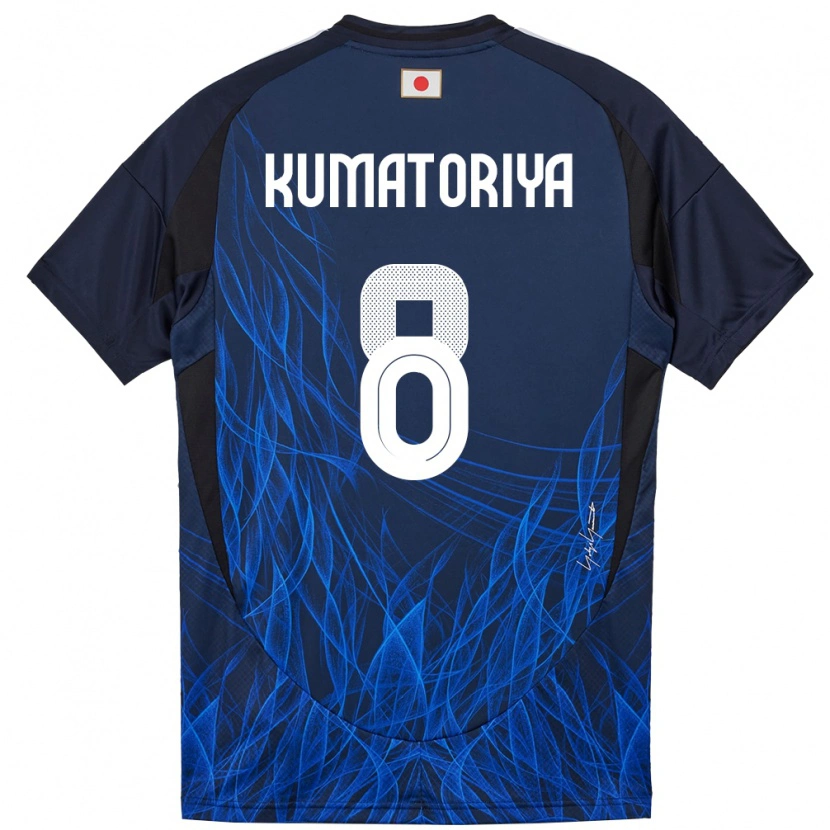 Danxen Dames Japan Issei Kumatoriya #8 Donkerblauw Thuisshirt Thuistenue 24-26 T-Shirt