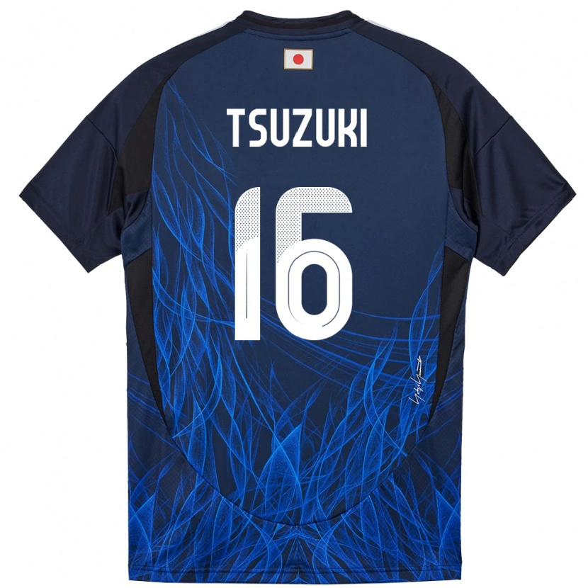 Danxen Dames Japan Shunta Tsuzuki #16 Donkerblauw Thuisshirt Thuistenue 24-26 T-Shirt