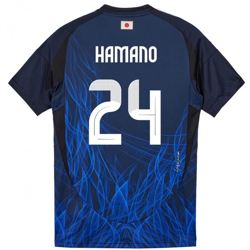 Danxen Dames Japan Maika Hamano #24 Donkerblauw Thuisshirt Thuistenue 24-26 T-Shirt