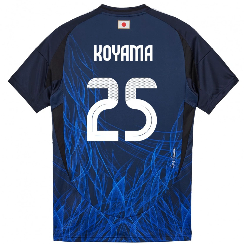Danxen Dames Japan Shinomi Koyama #25 Donkerblauw Thuisshirt Thuistenue 24-26 T-Shirt