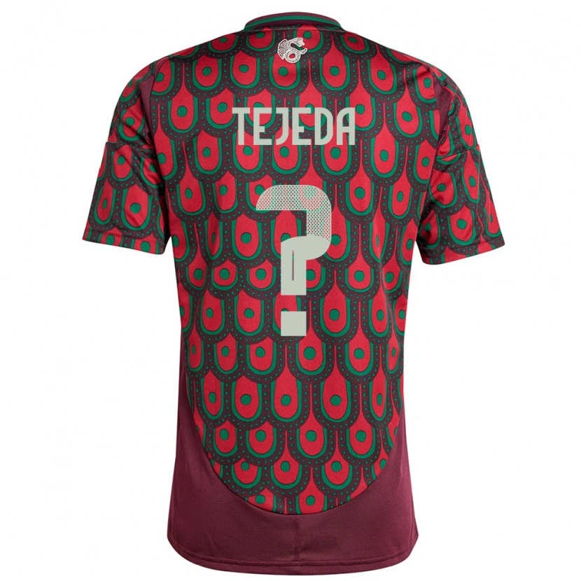 Danxen Dames Mexico Saulo Tejeda #0 Kastanjebruin Thuisshirt Thuistenue 24-26 T-Shirt