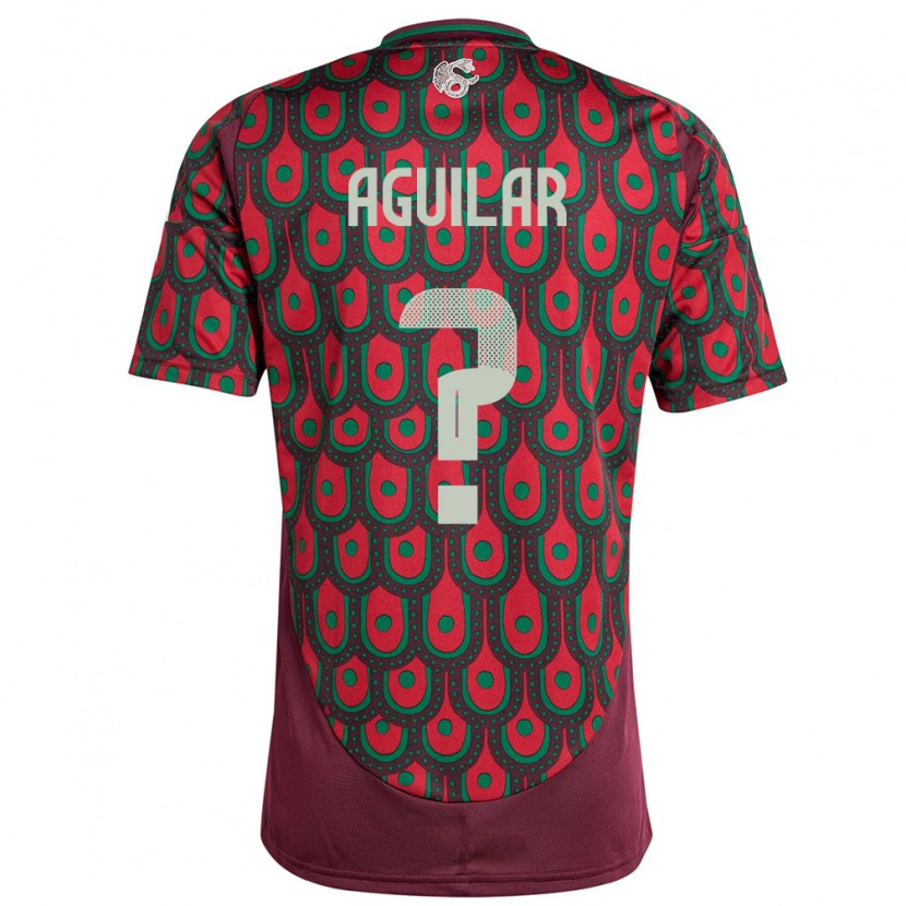 Danxen Dames Mexico Alexander Aguilar #0 Kastanjebruin Thuisshirt Thuistenue 24-26 T-Shirt