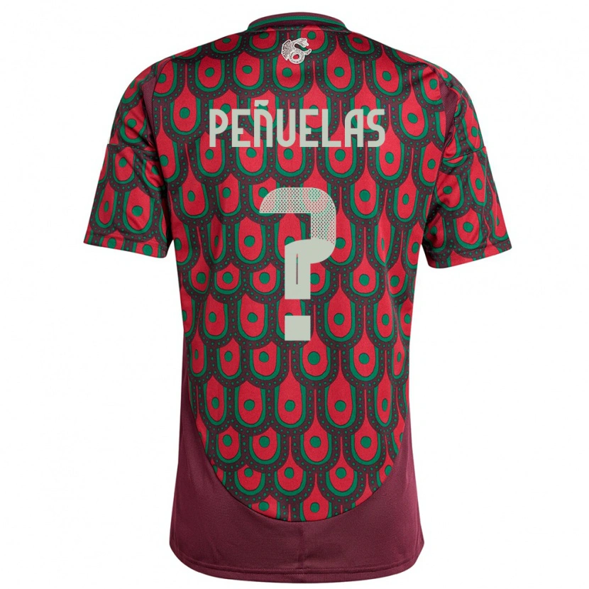 Danxen Dames Mexico Maximo Peñuelas #0 Kastanjebruin Thuisshirt Thuistenue 24-26 T-Shirt