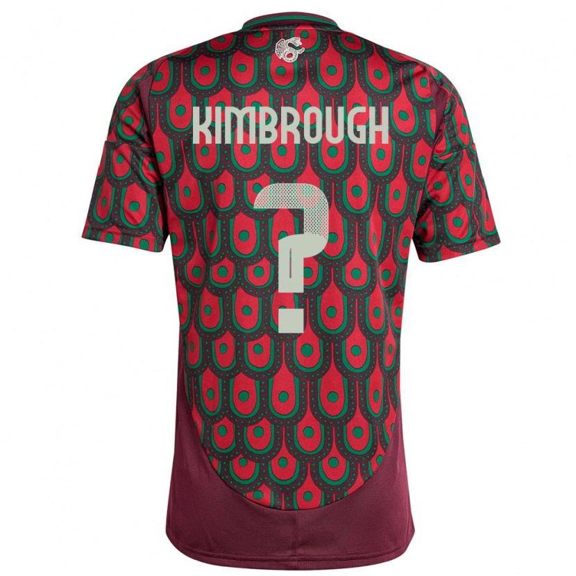 Danxen Dames Mexico Da'vian Kimbrough #0 Kastanjebruin Thuisshirt Thuistenue 24-26 T-Shirt