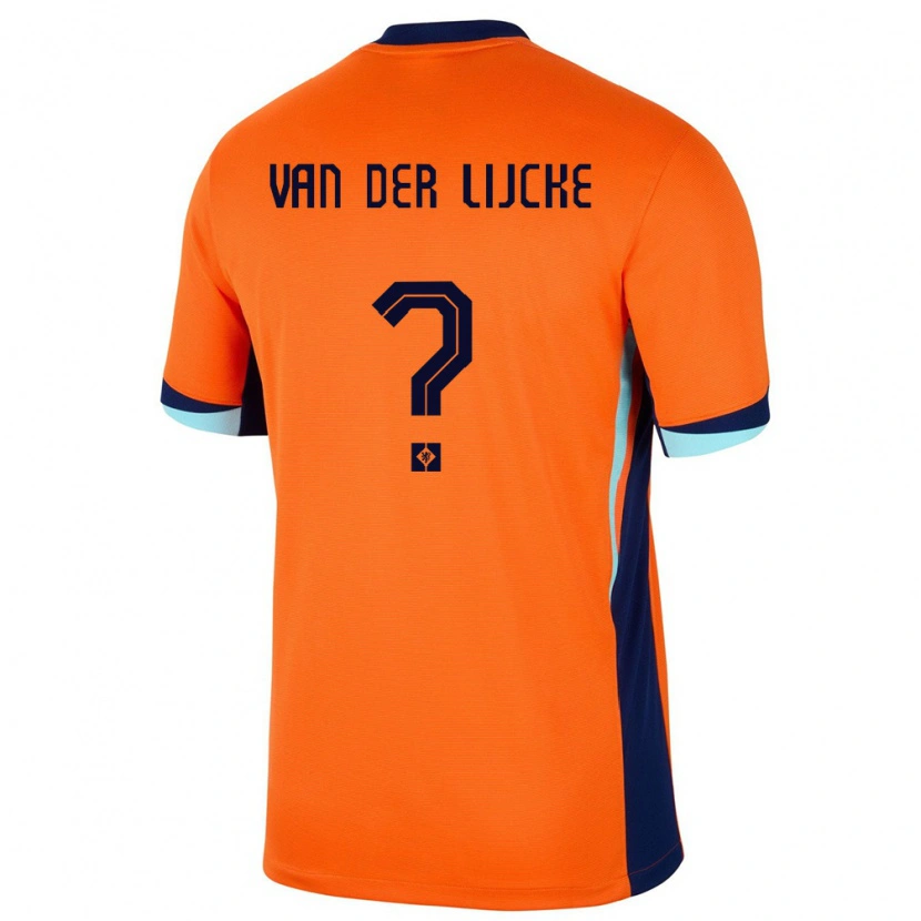 Danxen Dames Nederland Donny Van Der Lijcke #0 Oranje Thuisshirt Thuistenue 24-26 T-Shirt