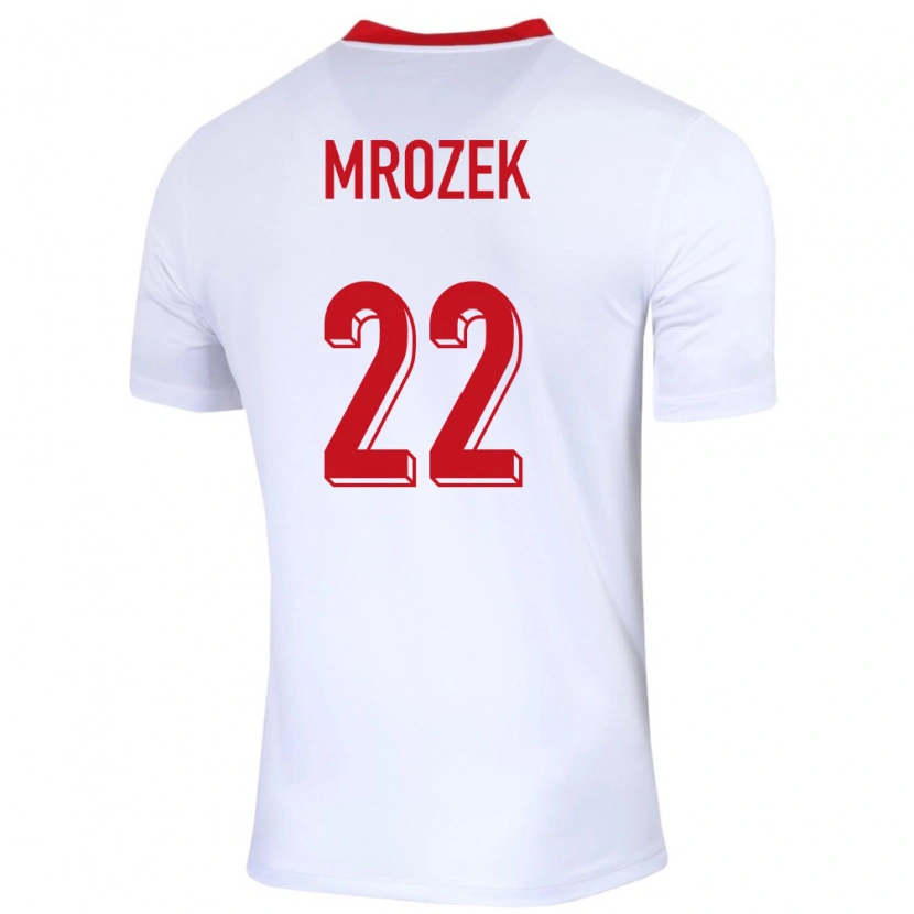 Danxen Dames Polen Bartosz Mrozek #22 Wit Thuisshirt Thuistenue 24-26 T-Shirt