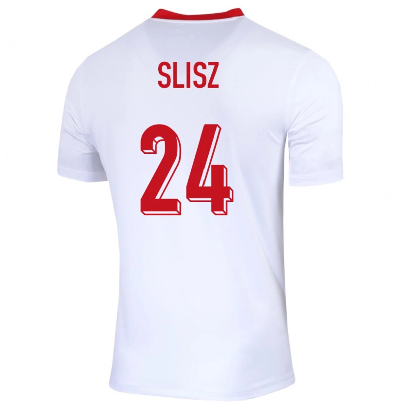 Danxen Dames Polen Bartosz Slisz #24 Wit Thuisshirt Thuistenue 24-26 T-Shirt