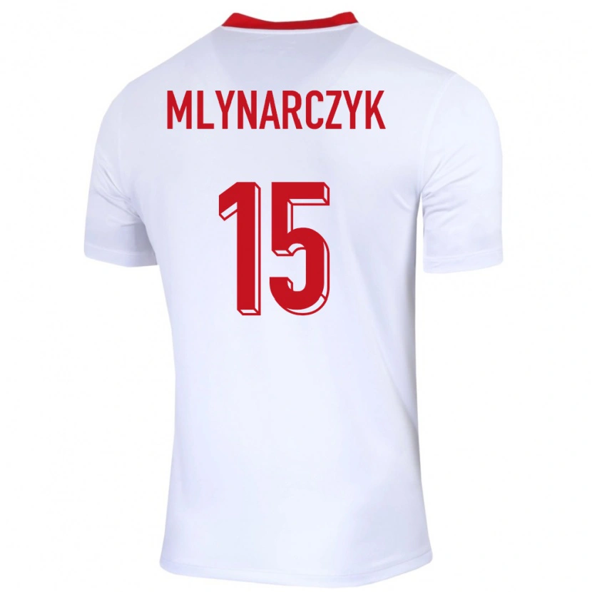 Danxen Dames Polen Antoni Mlynarczyk #15 Wit Thuisshirt Thuistenue 24-26 T-Shirt