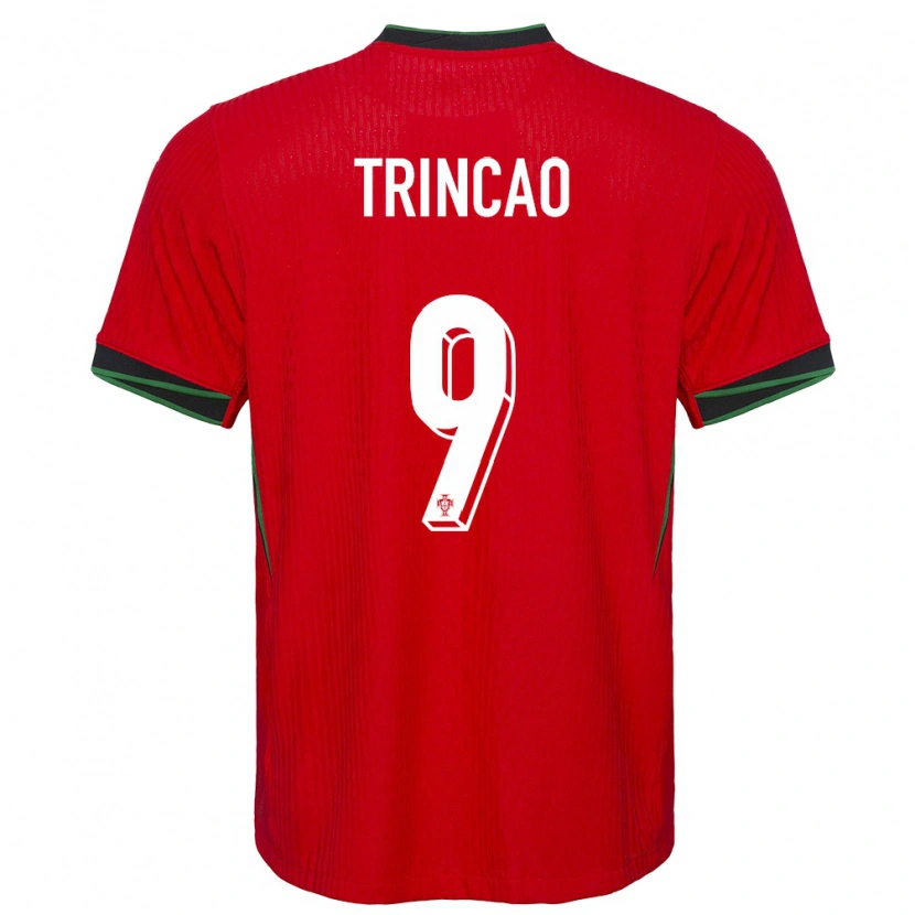 Danxen Dames Portugal Trincão #9 Rood Thuisshirt Thuistenue 24-26 T-Shirt