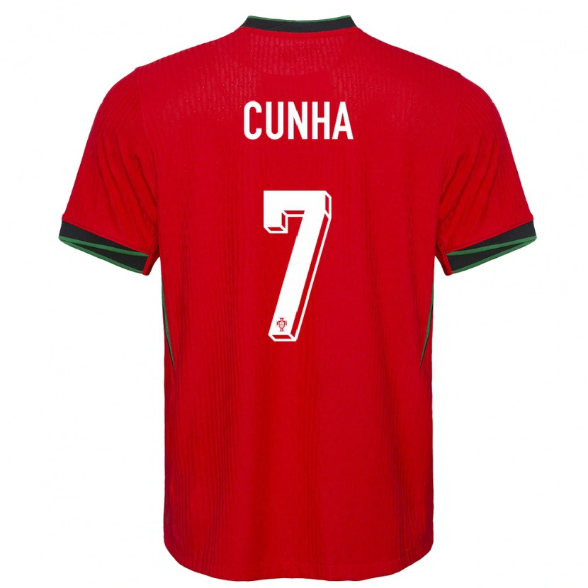 Danxen Dames Portugal Duarte Cunha #7 Rood Thuisshirt Thuistenue 24-26 T-Shirt