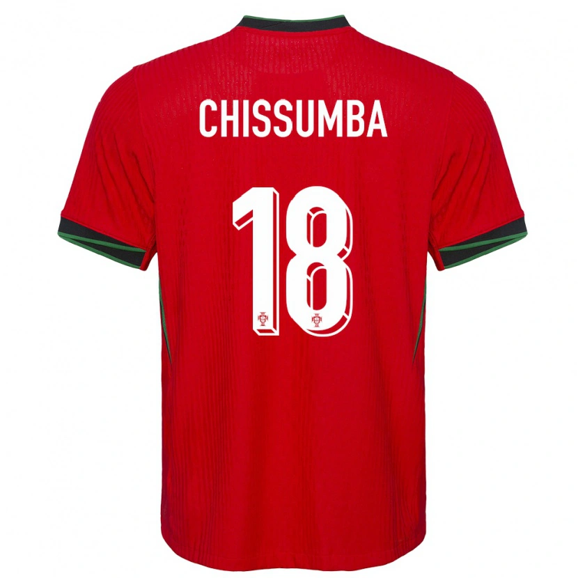 Danxen Dames Portugal Chissumba #18 Rood Thuisshirt Thuistenue 24-26 T-Shirt