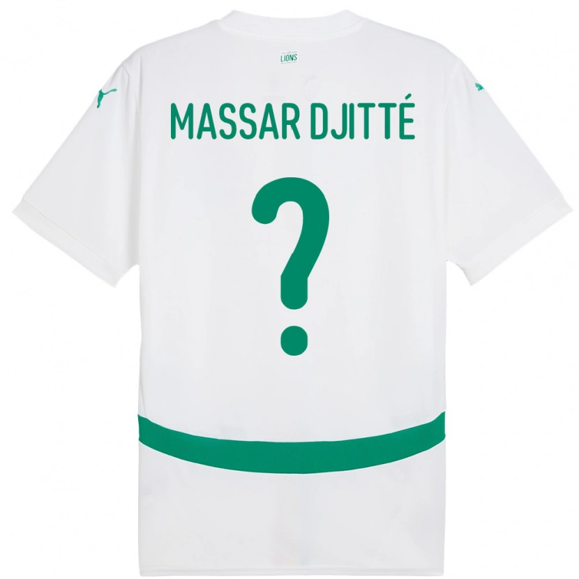 Danxen Dames Senegal Pape Massar Djitté #0 Wit Thuisshirt Thuistenue 24-26 T-Shirt