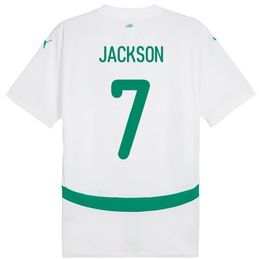 Danxen Dames Senegal Nicolas Jackson #7 Wit Thuisshirt Thuistenue 24-26 T-Shirt
