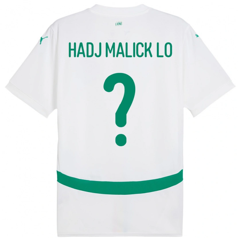 Danxen Dames Senegal El Hadj Malick Lo #0 Wit Thuisshirt Thuistenue 24-26 T-Shirt