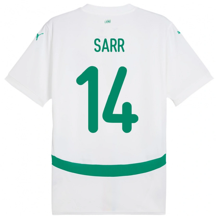 Danxen Dames Senegal Pape Sarr #14 Wit Thuisshirt Thuistenue 24-26 T-Shirt