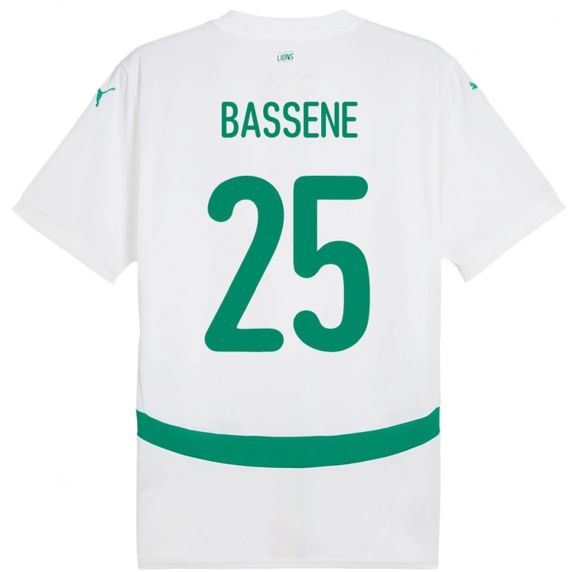 Danxen Dames Senegal Pascaline Bassene #25 Wit Thuisshirt Thuistenue 24-26 T-Shirt