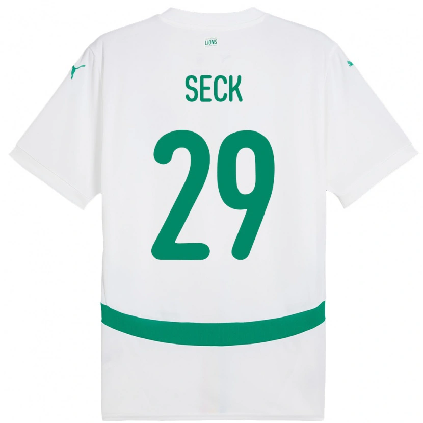 Danxen Dames Senegal Demba Seck #29 Wit Thuisshirt Thuistenue 24-26 T-Shirt