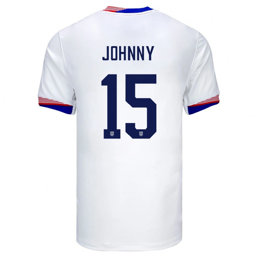 Danxen Dames Verenigde Staten Johnny Cardoso #15 Wit Thuisshirt Thuistenue 24-26 T-Shirt