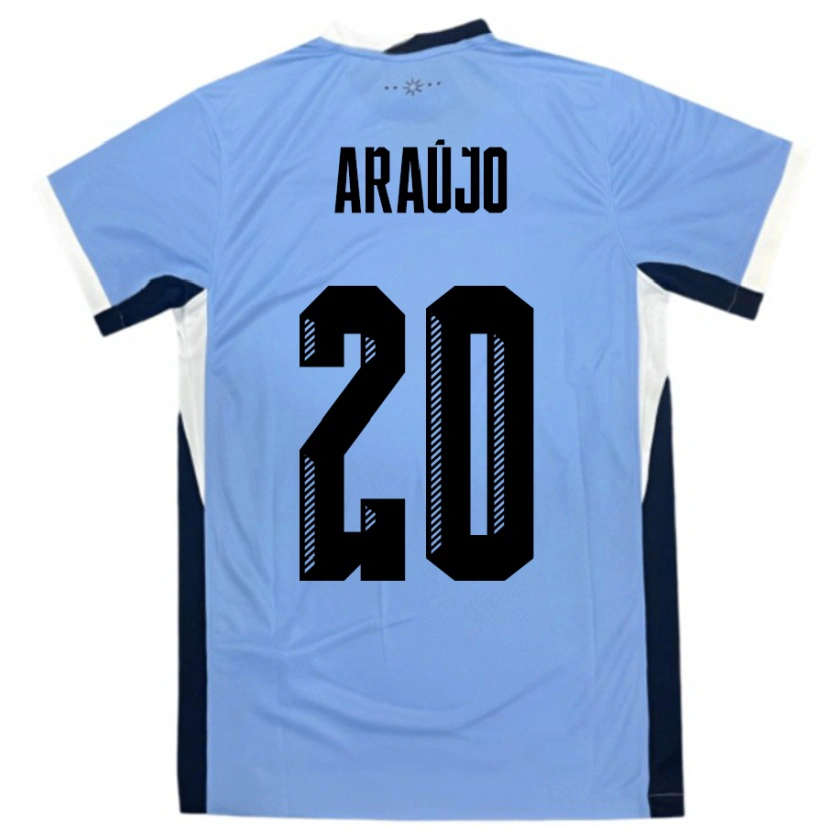 Danxen Dames Uruguay Maxi Araújo #20 Wit Zwart Thuisshirt Thuistenue 24-26 T-Shirt