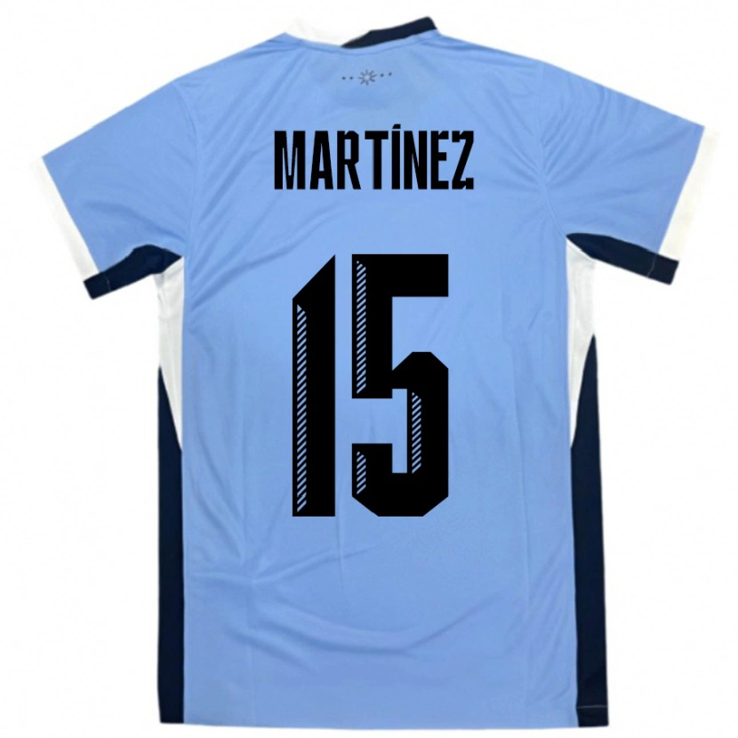 Danxen Dames Uruguay Rocio Martinez #15 Wit Zwart Thuisshirt Thuistenue 24-26 T-Shirt