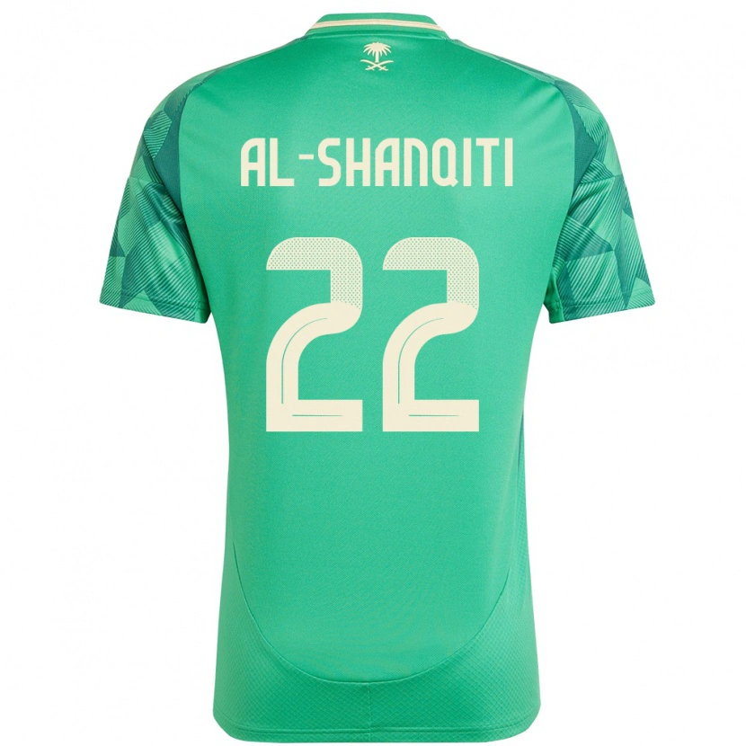 Danxen Dames Saoedi-Arabië Hamed Al-Shanqiti #22 Groen Thuisshirt Thuistenue 24-26 T-Shirt