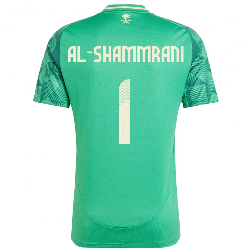 Danxen Dames Saoedi-Arabië Faisal Al-Shammrani #1 Groen Thuisshirt Thuistenue 24-26 T-Shirt