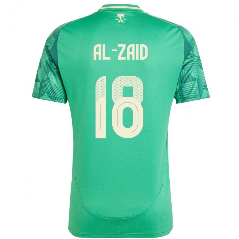 Danxen Dames Saoedi-Arabië Suhayb Al-Zaid #18 Groen Thuisshirt Thuistenue 24-26 T-Shirt