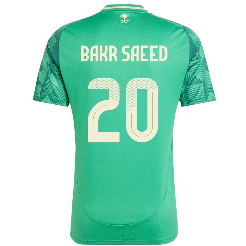 Danxen Dames Saoedi-Arabië Abu Bakr Saeed #20 Groen Thuisshirt Thuistenue 24-26 T-Shirt