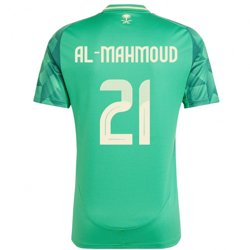 Danxen Dames Saoedi-Arabië Mohammed Al-Mahmoud #21 Groen Thuisshirt Thuistenue 24-26 T-Shirt