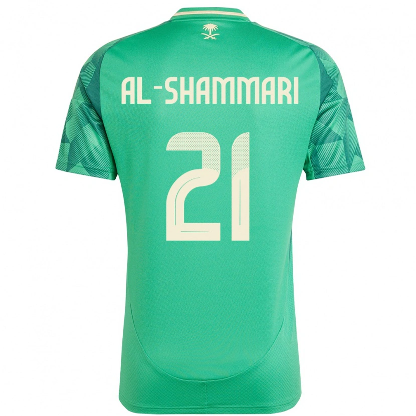 Danxen Dames Saoedi-Arabië Musaed Al-Shammari #21 Groen Thuisshirt Thuistenue 24-26 T-Shirt