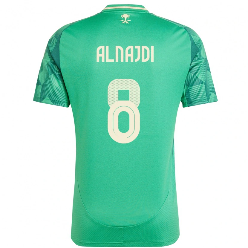 Danxen Dames Saoedi-Arabië Salem Alnajdi #8 Groen Thuisshirt Thuistenue 24-26 T-Shirt