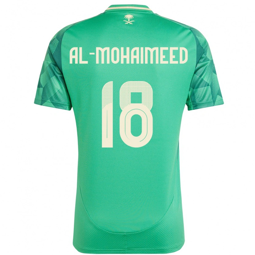 Danxen Dames Saoedi-Arabië Samer Al Mohaimeed #18 Groen Thuisshirt Thuistenue 24-26 T-Shirt