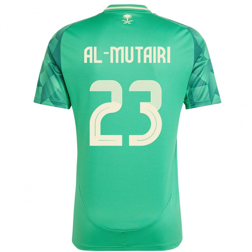 Danxen Dames Saoedi-Arabië Turki Al Mutairi #23 Groen Thuisshirt Thuistenue 24-26 T-Shirt
