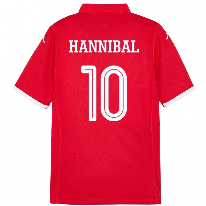 Danxen Dames Tunesië Hannibal #10 Rood Thuisshirt Thuistenue 24-26 T-Shirt