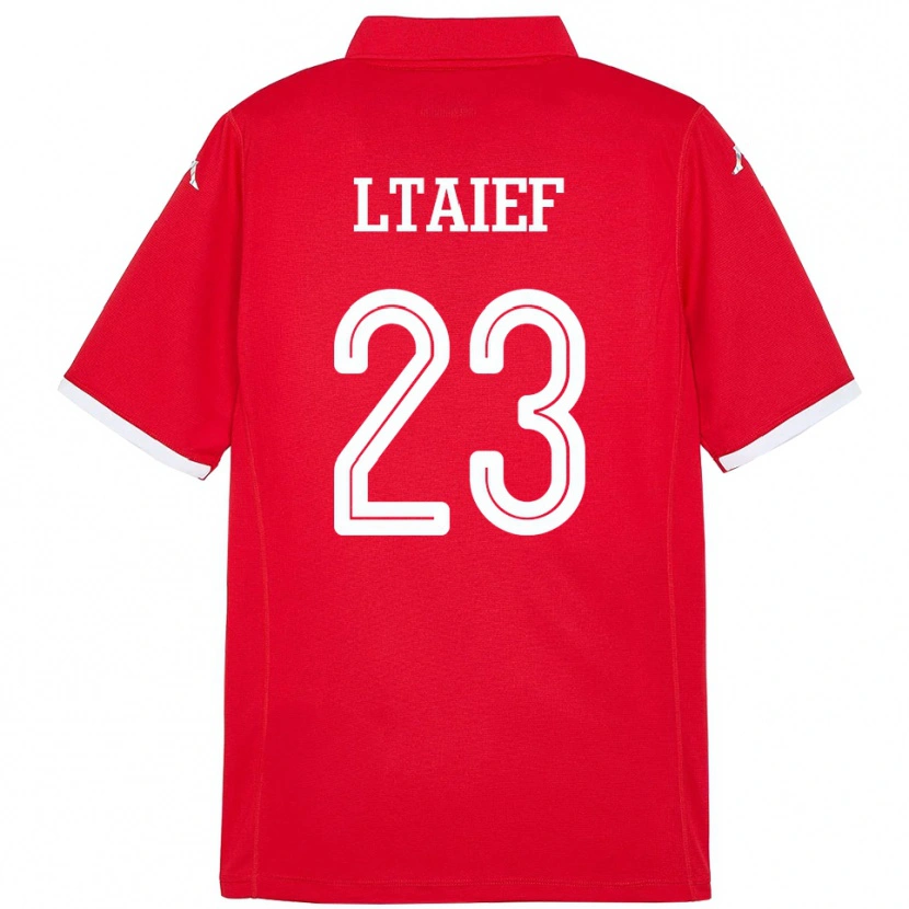 Danxen Dames Tunesië Sayfallah Ltaief #23 Rood Thuisshirt Thuistenue 24-26 T-Shirt