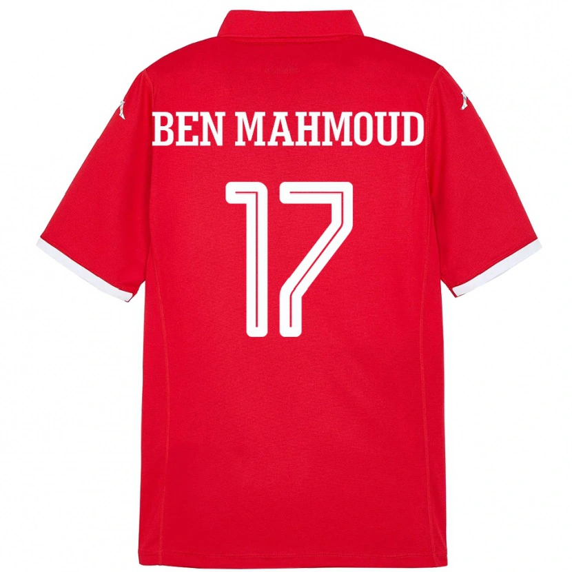 Danxen Dames Tunesië Yessine Ben Mahmoud #17 Rood Thuisshirt Thuistenue 24-26 T-Shirt